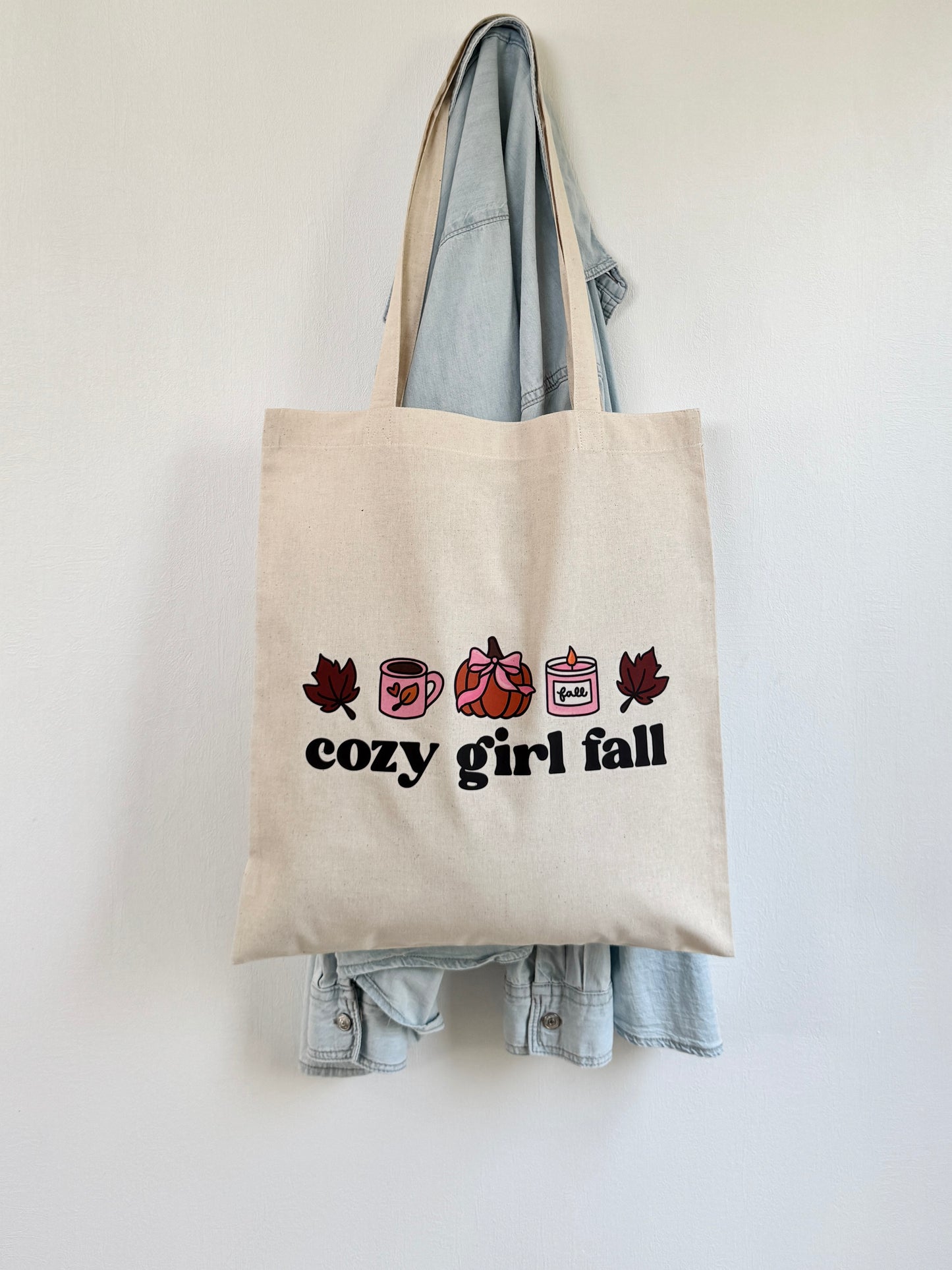 Tote-bag Tissus 100% Recyclé - Cozy Fall Girl