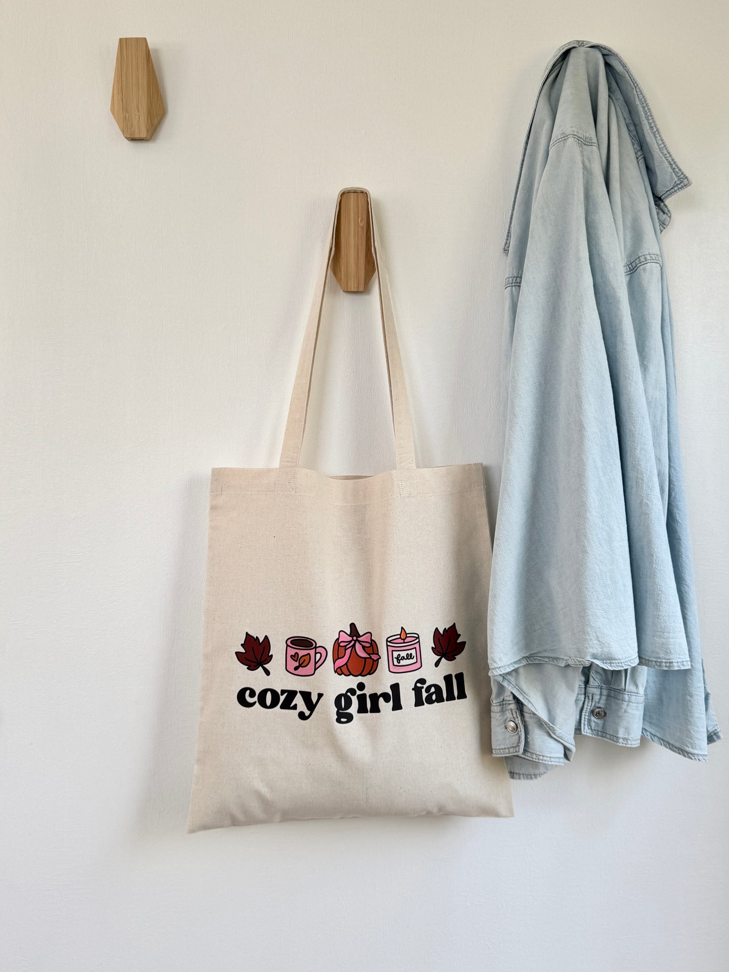 Tote-bag Tissus 100% Recyclé - Cozy Fall Girl