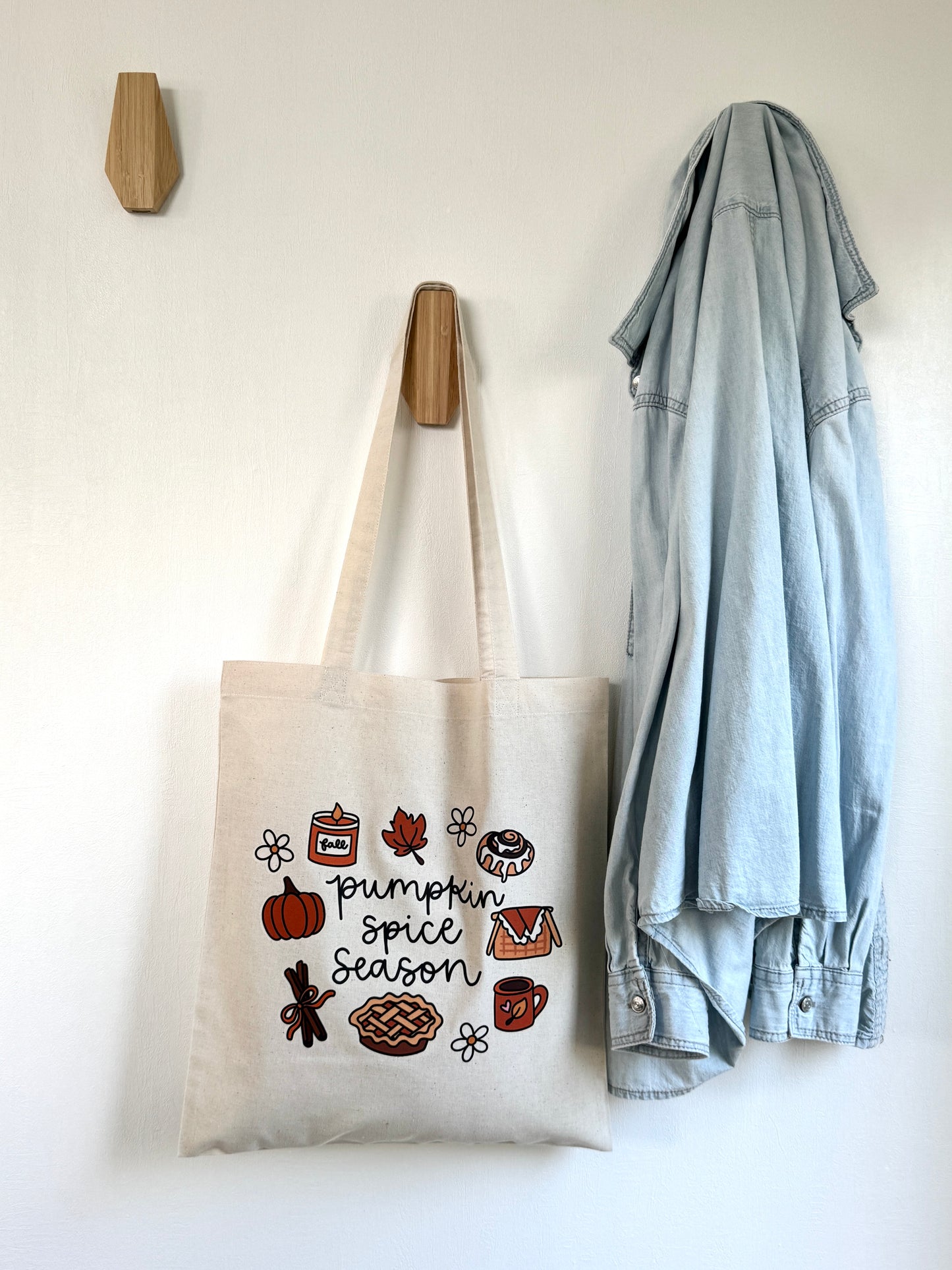 Tote-bag Tissus 100% Recyclé - Pumpkin Spice Season