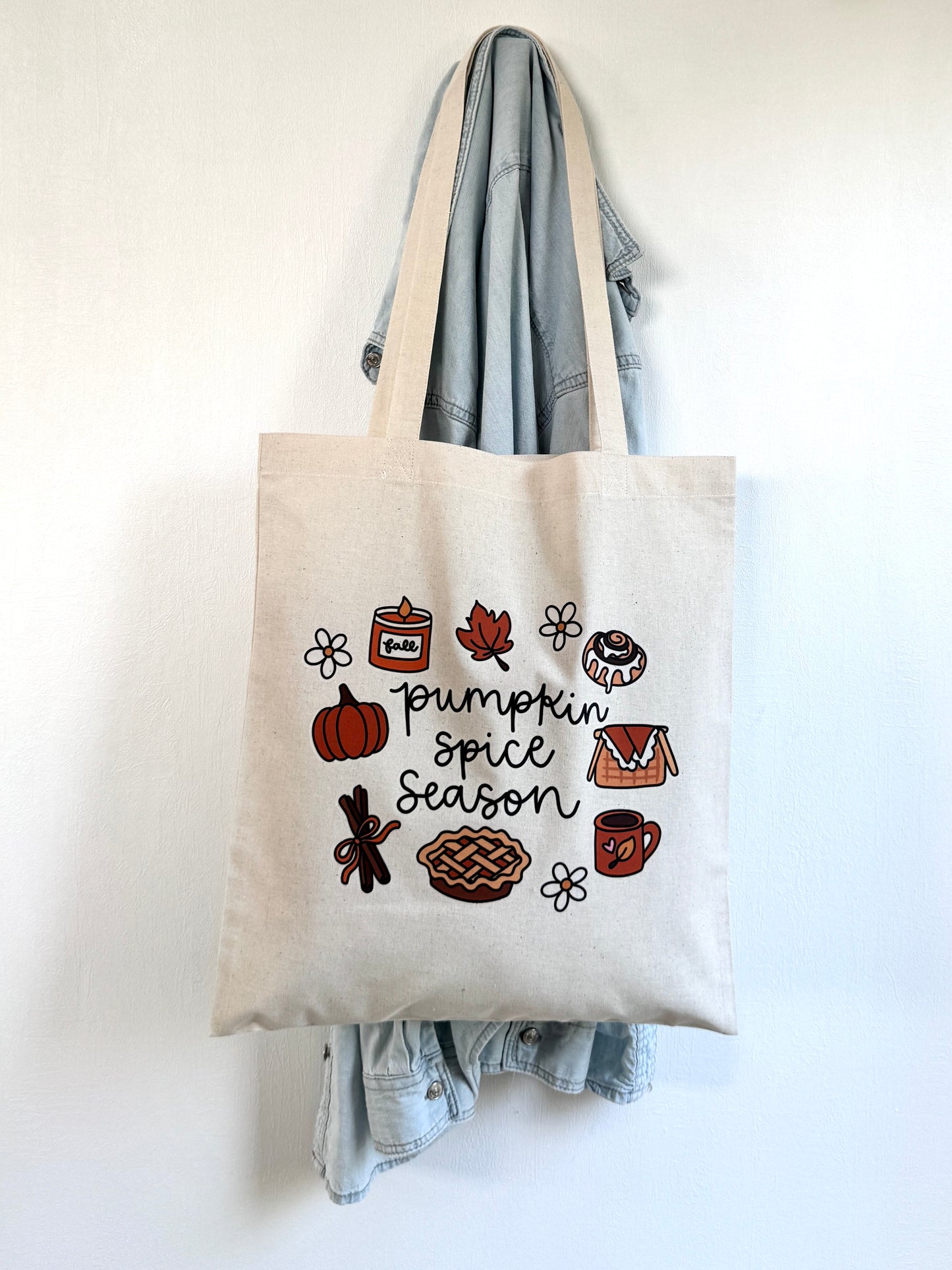 Tote-bag Tissus 100% Recyclé - Pumpkin Spice Season