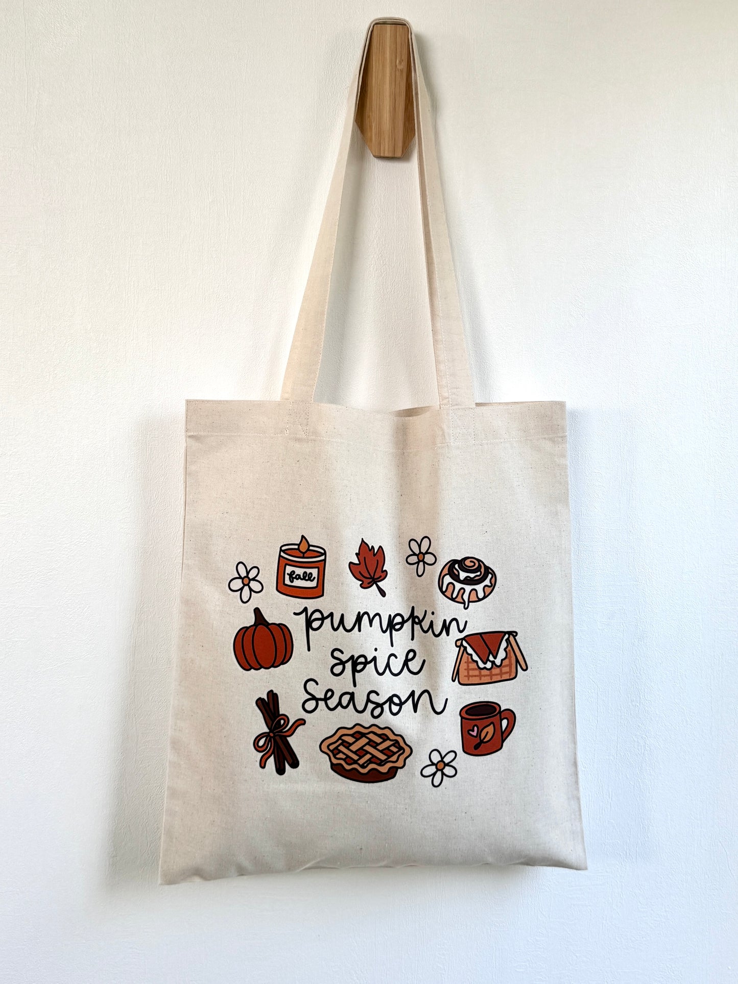 Tote-bag Tissus 100% Recyclé - Pumpkin Spice Season