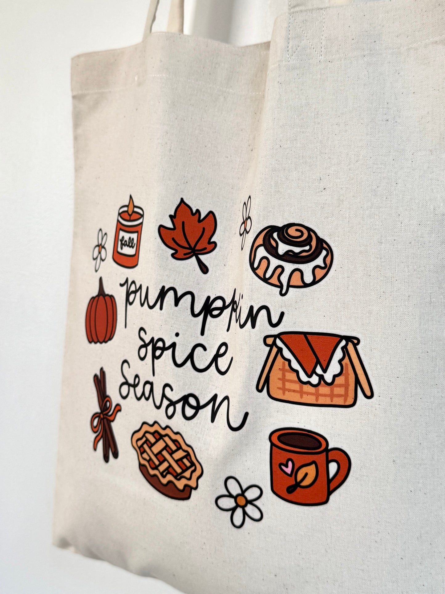 Tote-bag Tissus 100% Recyclé - Pumpkin Spice Season