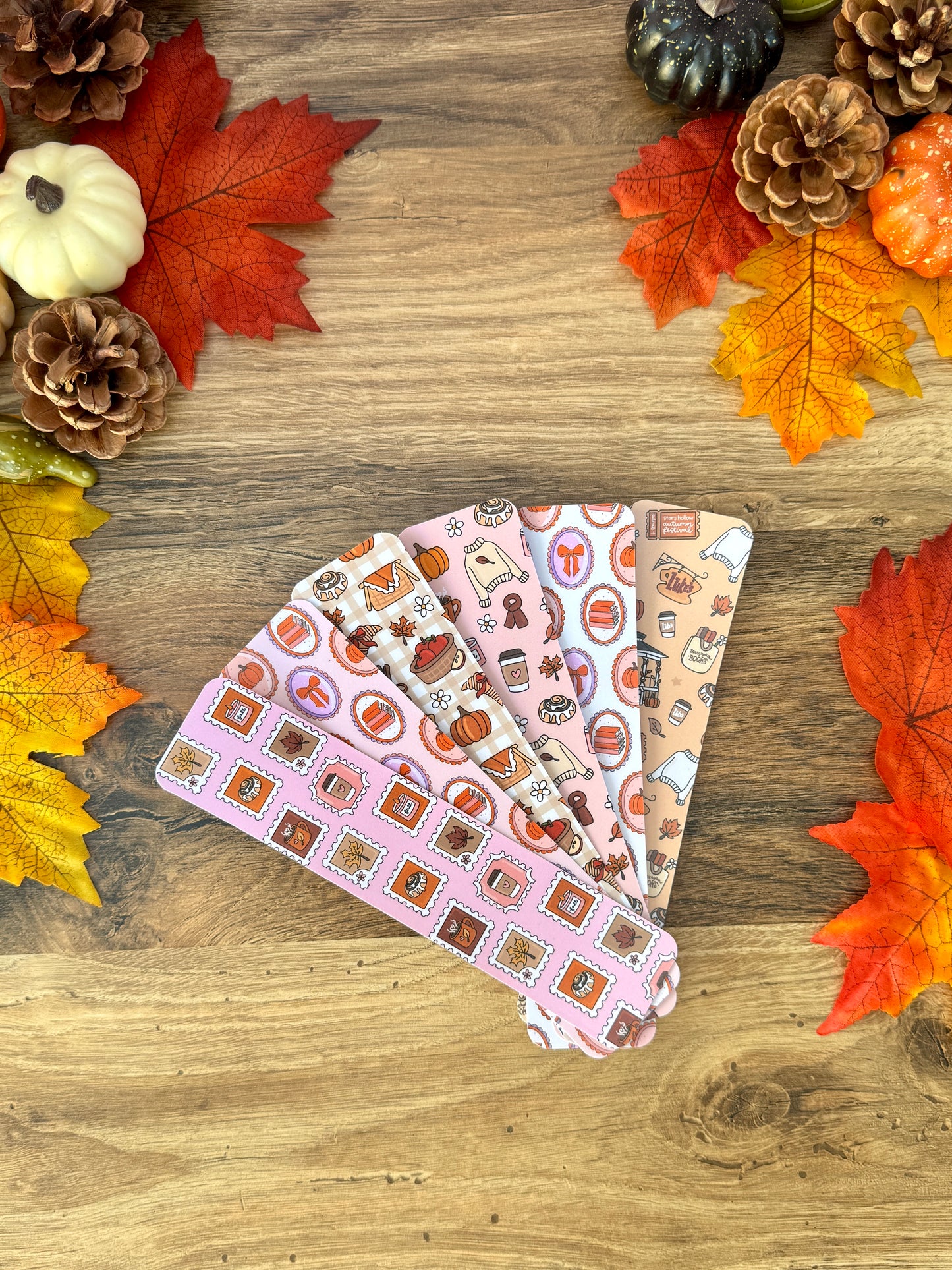 Marque-Page - Tableaux D'Automne - Rose