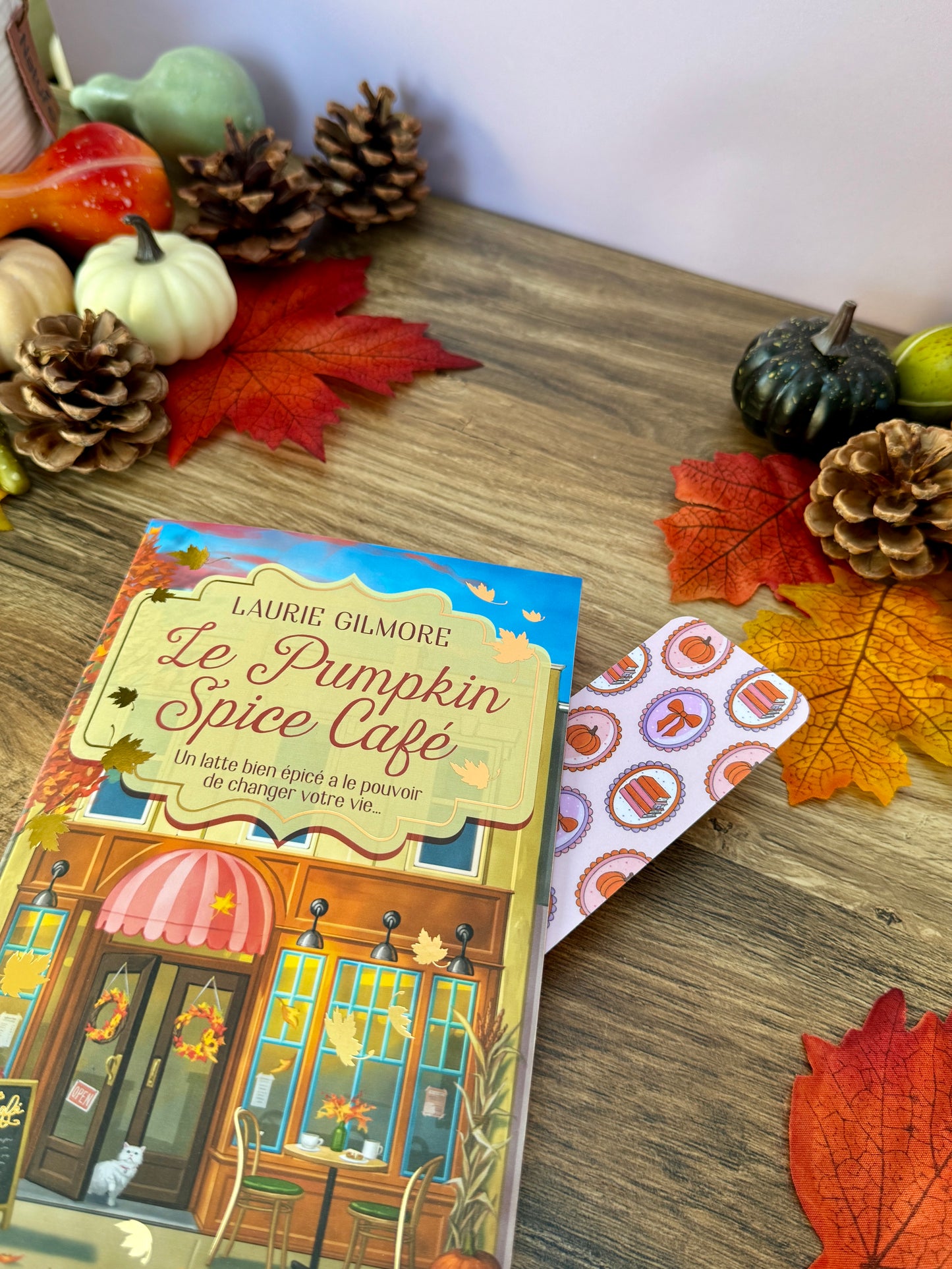 Marque-Page - Tableaux D'Automne - Rose