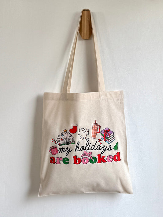 Tote-bag Tissus 100% Recyclé - Bookish Christmas