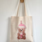 Tote-bag Tissus 100% Recyclé - Bear Latte