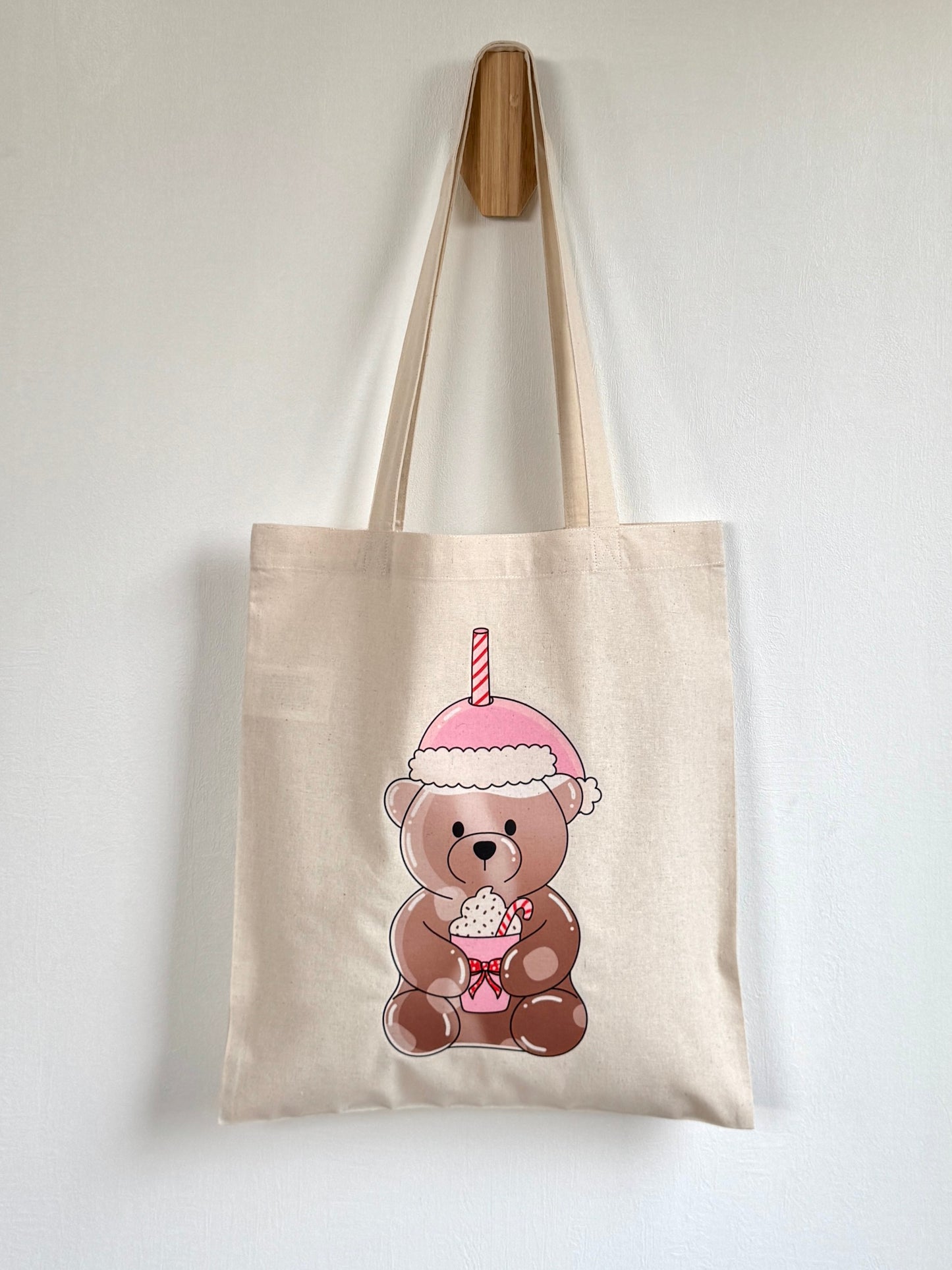 Tote-bag Tissus 100% Recyclé - Bear Latte
