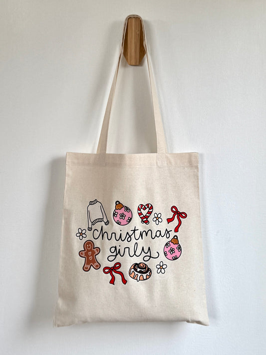 Tote-bag Tissus 100% Recyclé - Christmas Girly