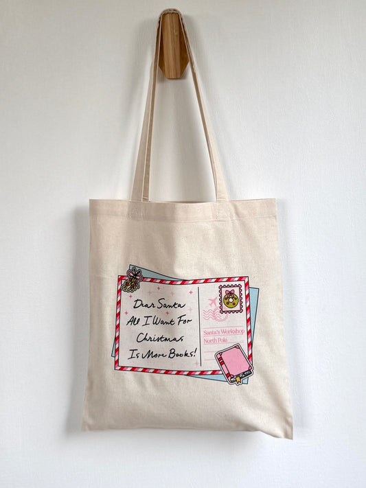 Tote-bag Tissus 100% Recyclé - Dear Santa - More Books