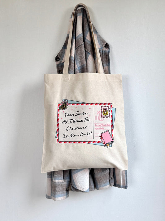 Tote-bag Tissus 100% Recyclé - Dear Santa - More Books