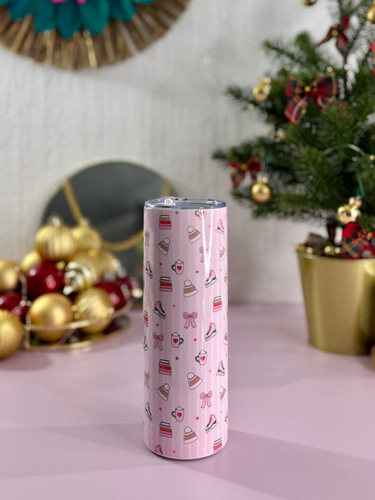 Mug Isotherme 591ml avec Couvercle et Paille - Winter Girl