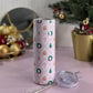 Mug Isotherme 591ml avec Couvercle et Paille - Christmas Ribbon