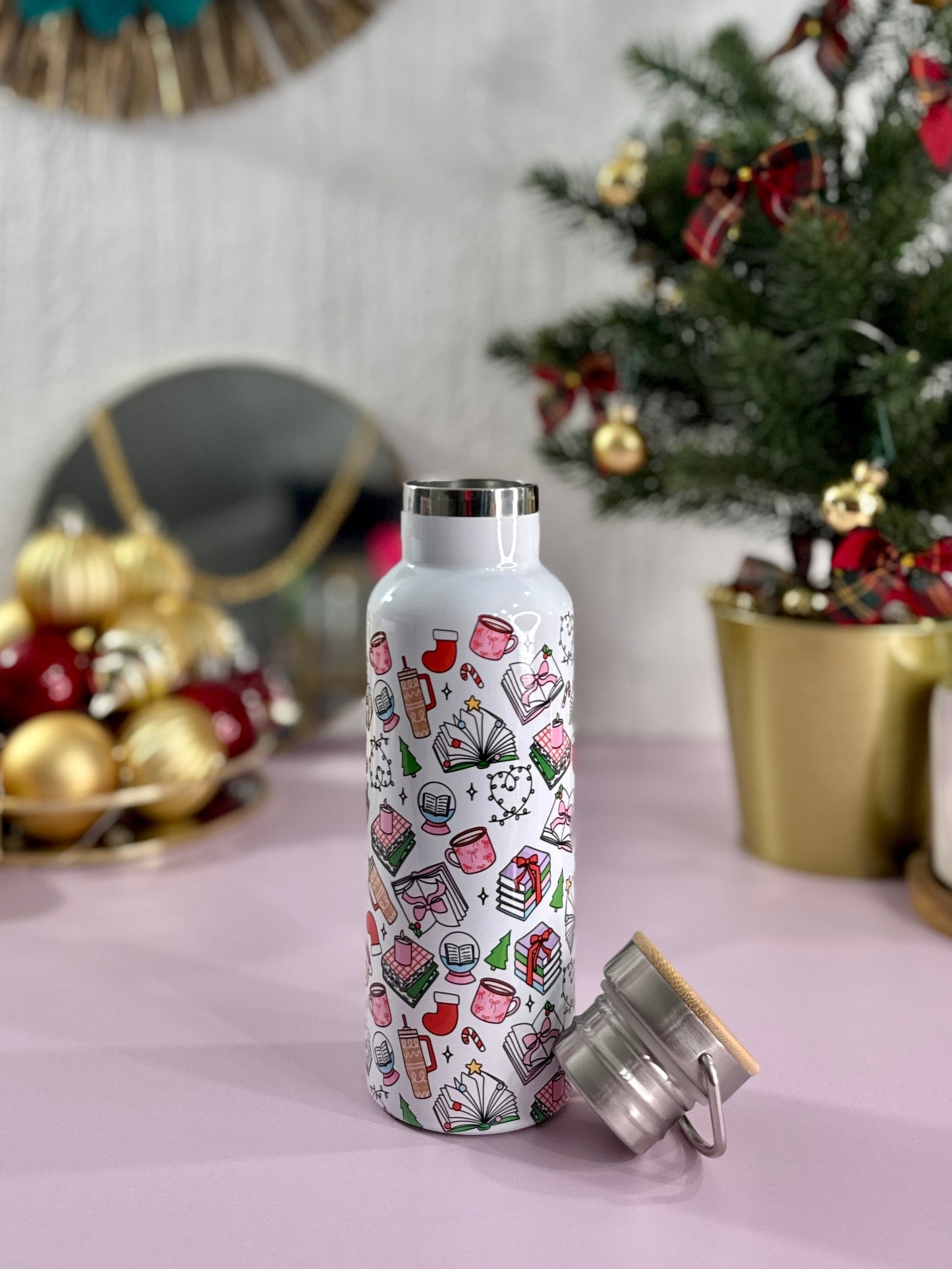 Gourde Isotherme 500 ml - Bookish Christmas