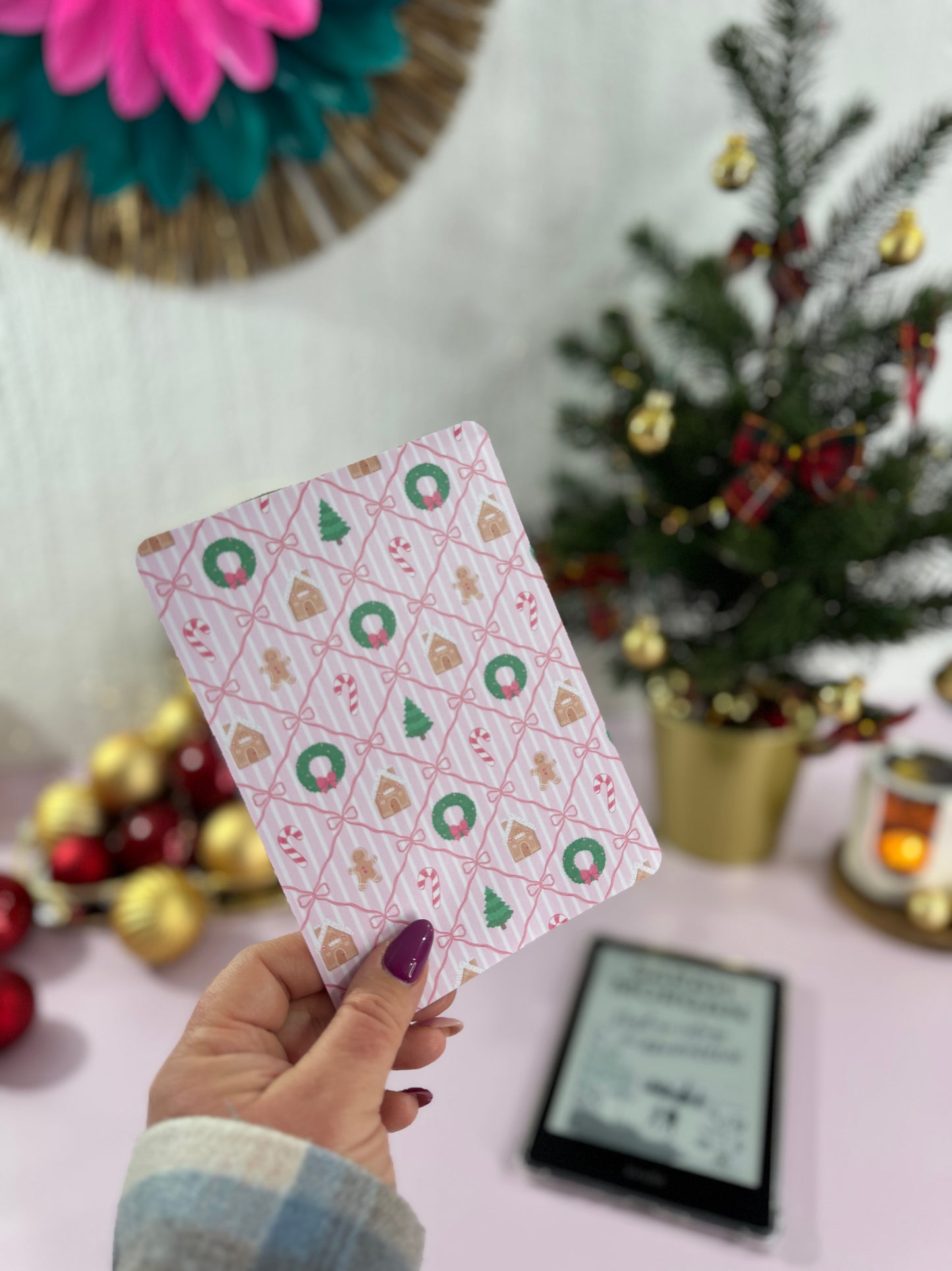 Insert Kindle - Christmas Ribbon