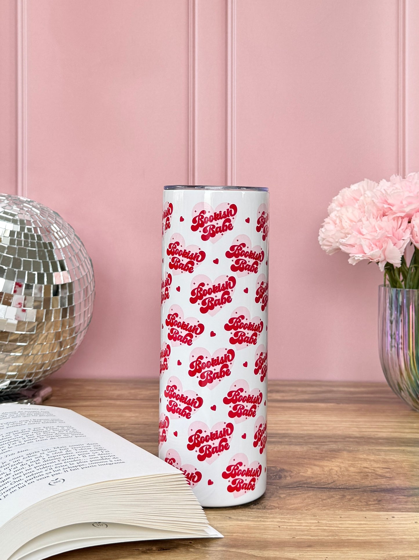 Tumbler Isotherme 591ml avec Couvercle et Paille - Bookish Babe