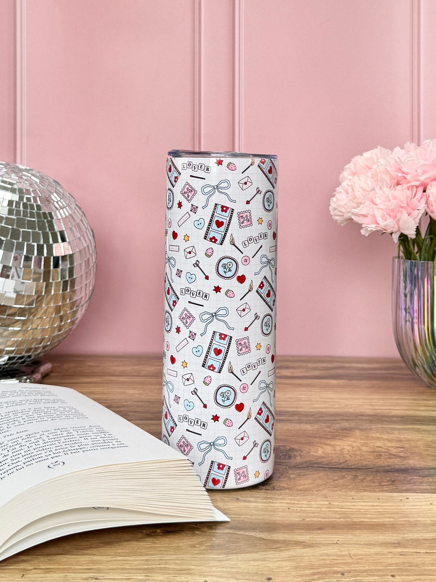 Tumbler Isotherme 591ml avec Couvercle et Paille - The Lover
