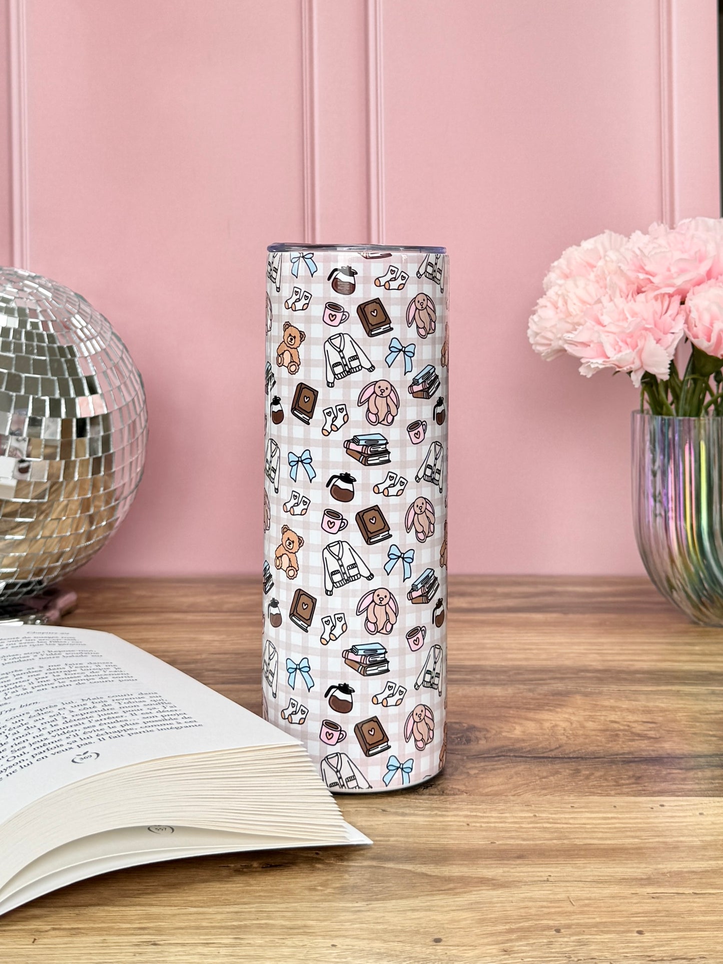 Tumbler Isotherme 591ml avec Couvercle et Paille - The Homebody Club