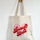 Tote-bag Tissus 100% Recyclé - Bookish Babe Heart