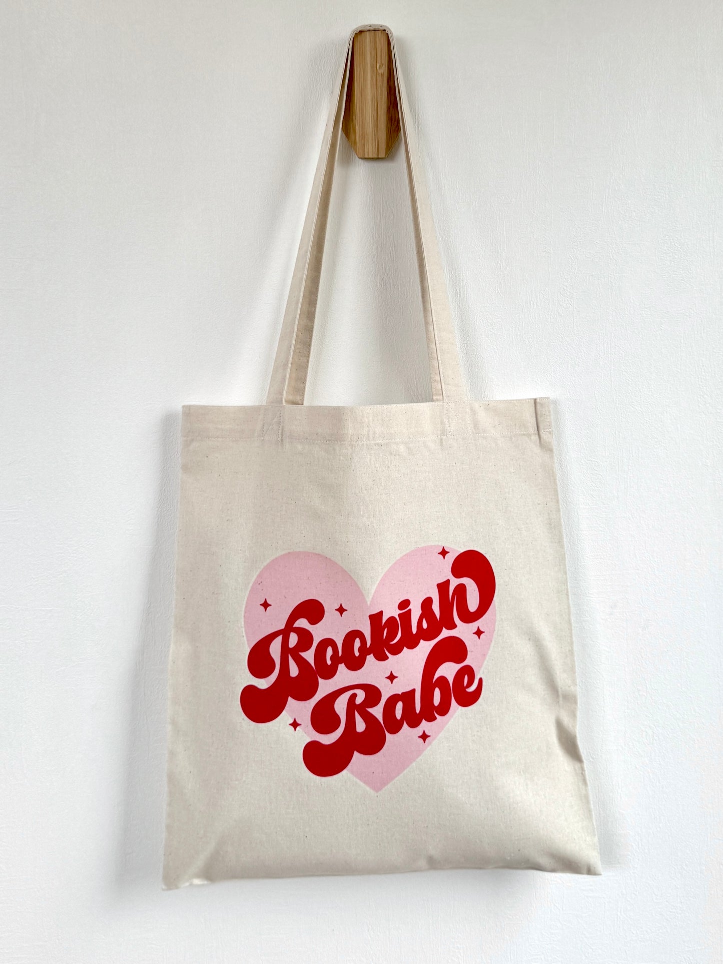 Tote-bag Tissus 100% Recyclé - Bookish Babe Heart