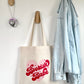 Tote-bag Tissus 100% Recyclé - Bookish Babe Heart