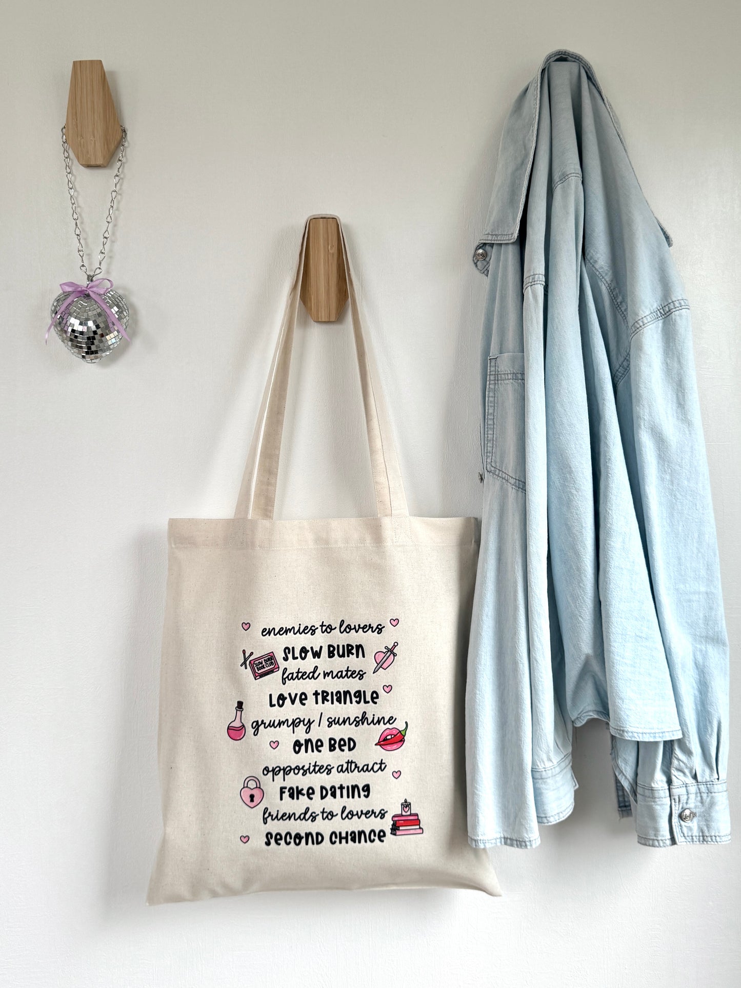 Tote-bag Tissus 100% Recyclé - Romance Tropes