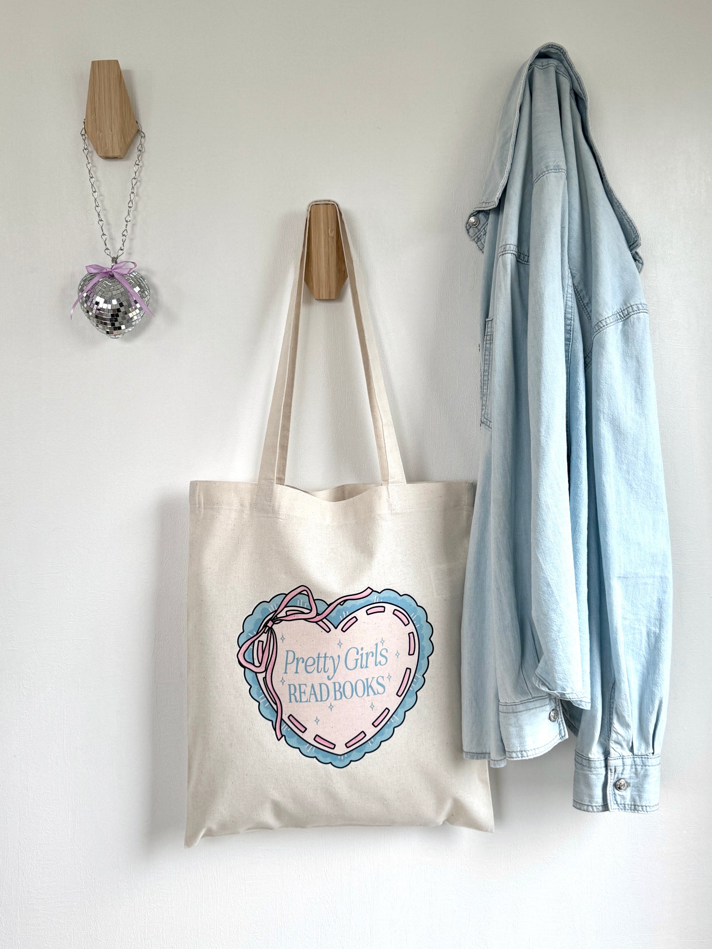 Tote-bag Tissus 100% Recyclé - Pretty Girls Read Books