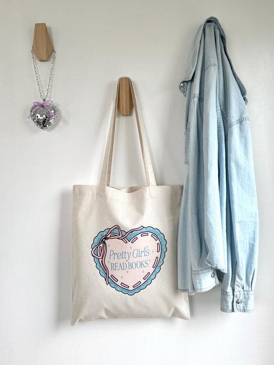 Tote-bag Tissus 100% Recyclé - Pretty Girls Read Books