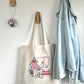 Tote-bag Tissus 100% Recyclé - Book Mood