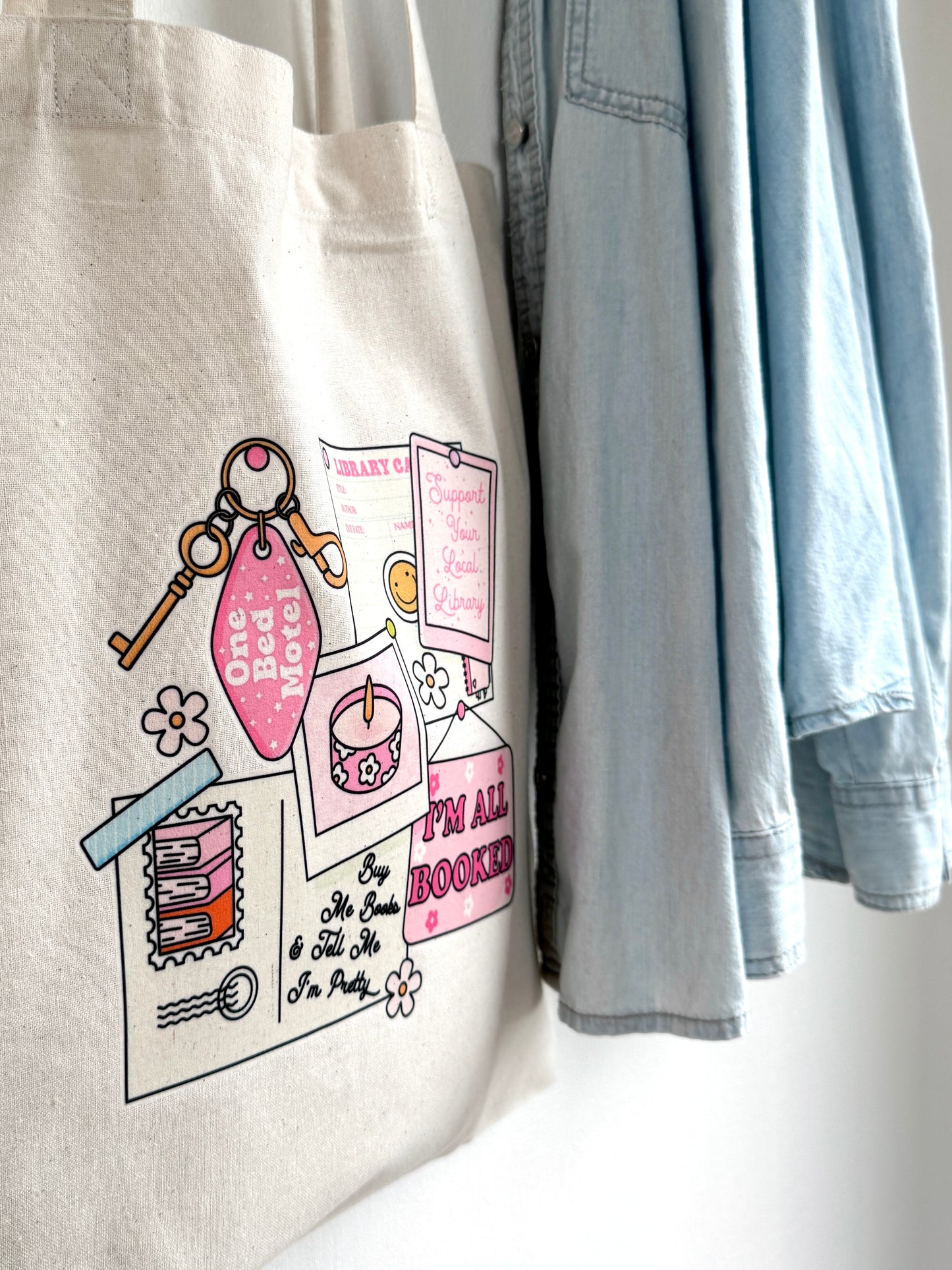 Tote-bag Tissus 100% Recyclé - Book Mood