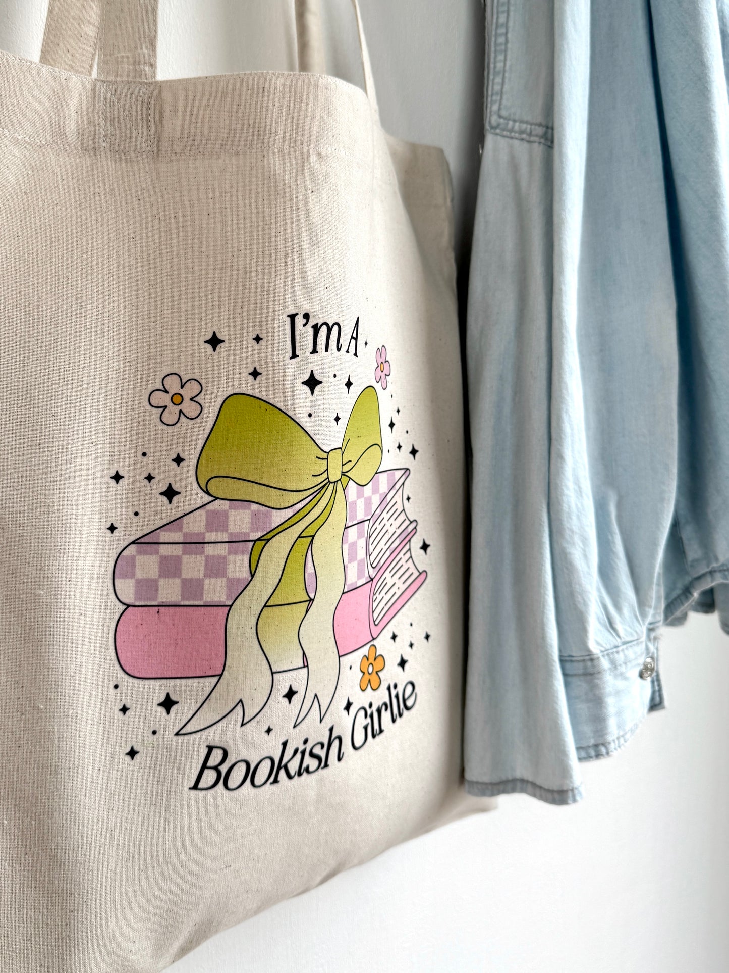Tote-bag Tissus 100% Recyclé - Bookish Girlie