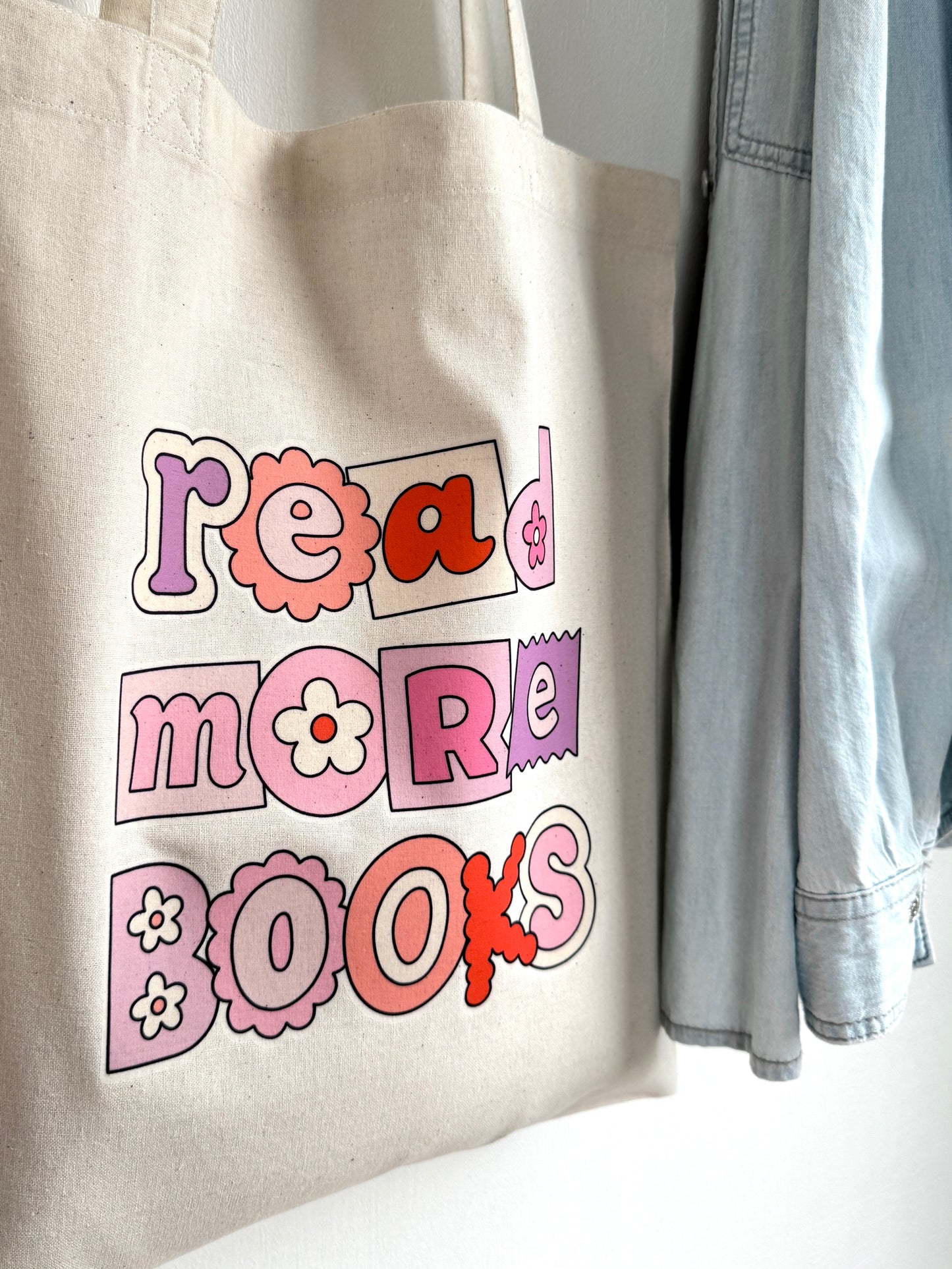 Tote-bag Tissus 100% Recyclé - Read More Books