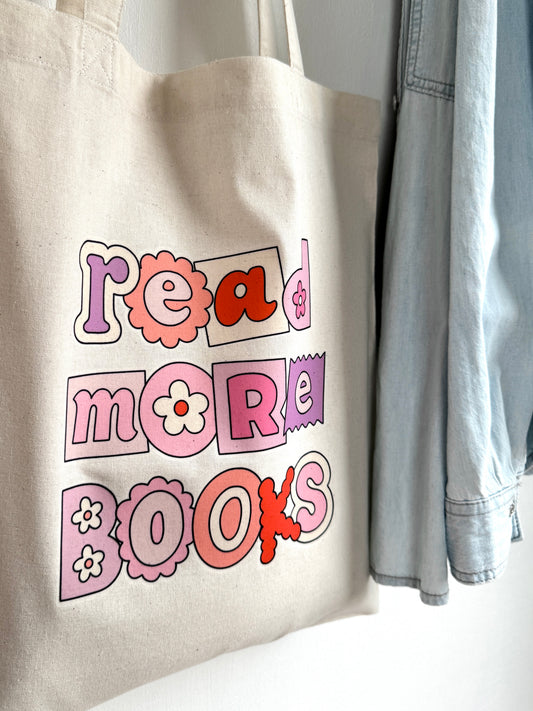 Tote-bag Tissus 100% Recyclé - Read More Books