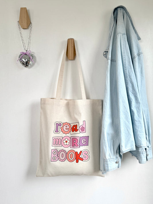 Tote-bag Tissus 100% Recyclé - Read More Books