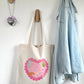 Tote-bag Tissus 100% Recyclé - Doing My Best Heart