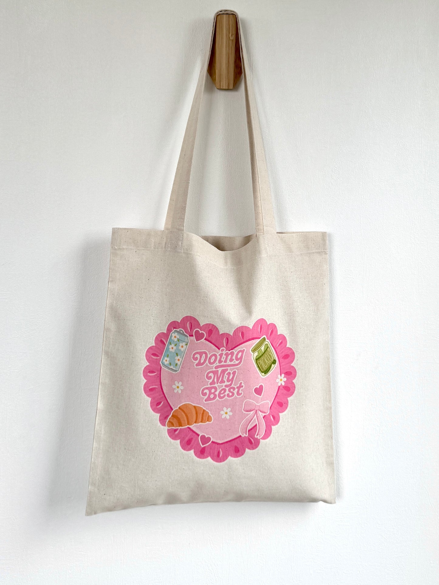 Tote-bag Tissus 100% Recyclé - Doing My Best Heart