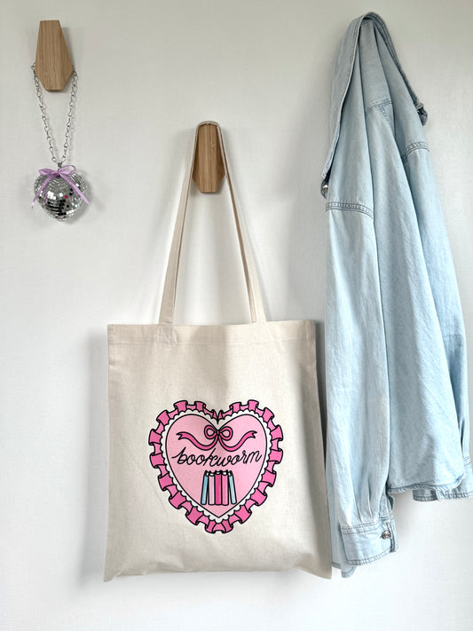 Tote-bag Tissus 100% Recyclé - Bookworm