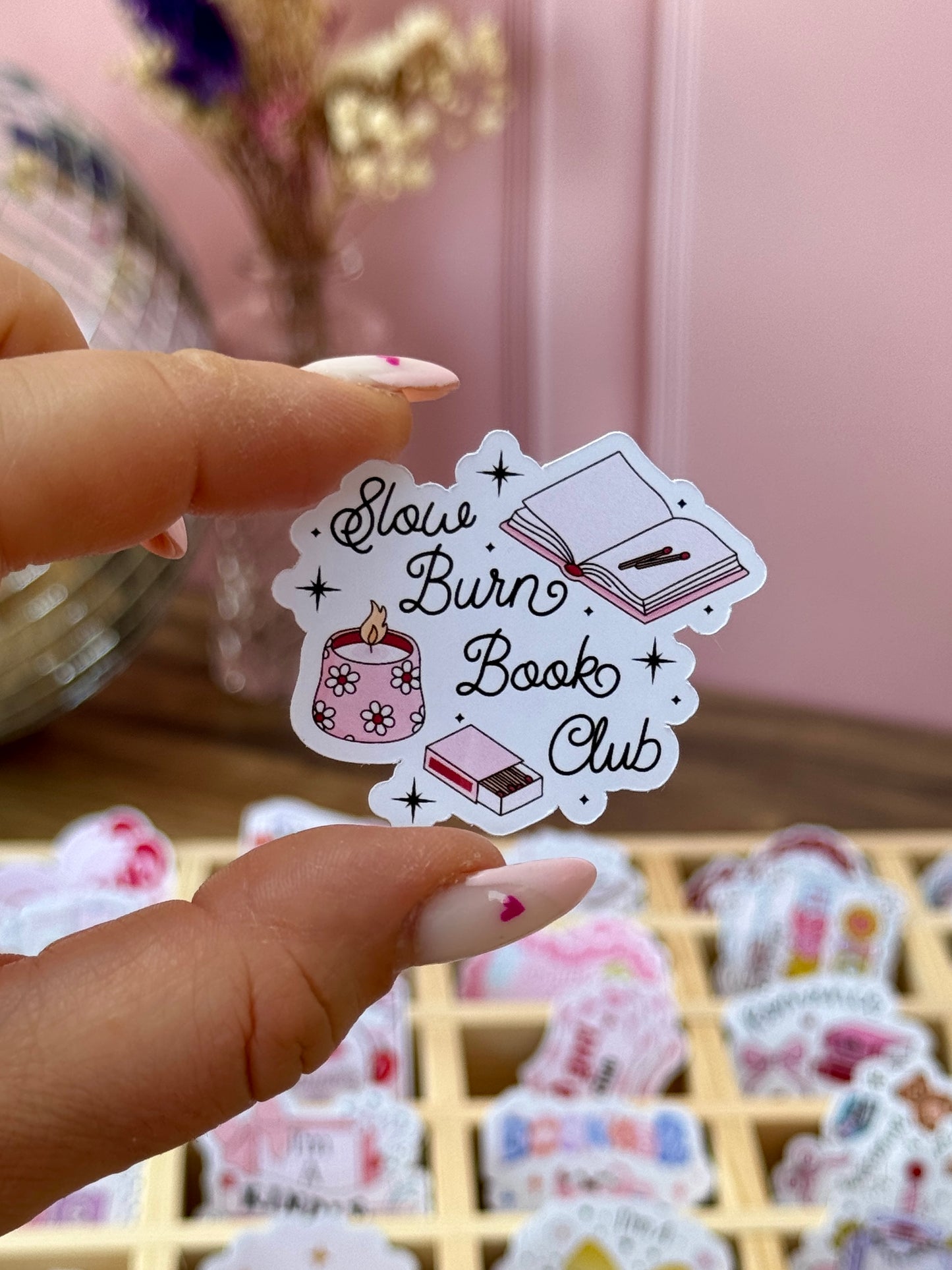 Stickers - Slow Burn Reader - Noir