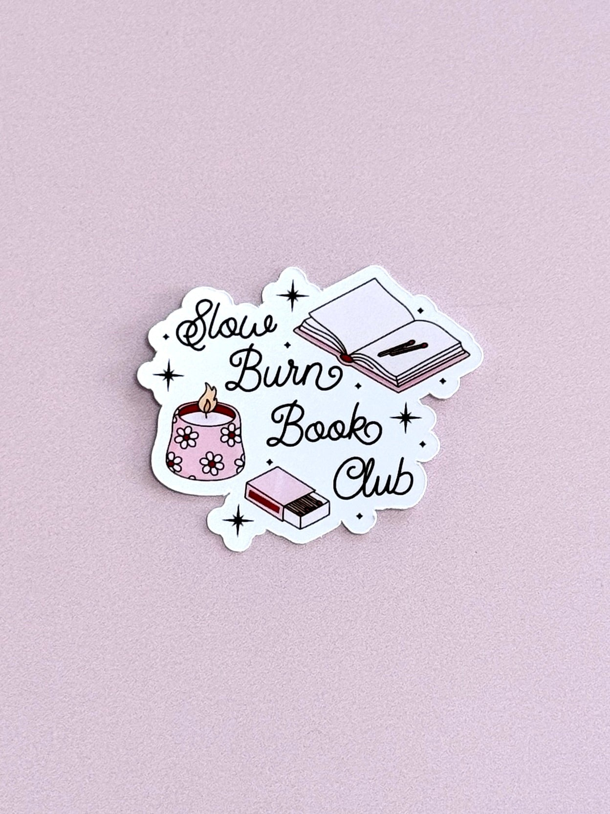 Stickers - Slow Burn Reader - Noir