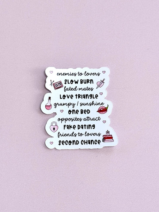 Stickers - Romance Tropes