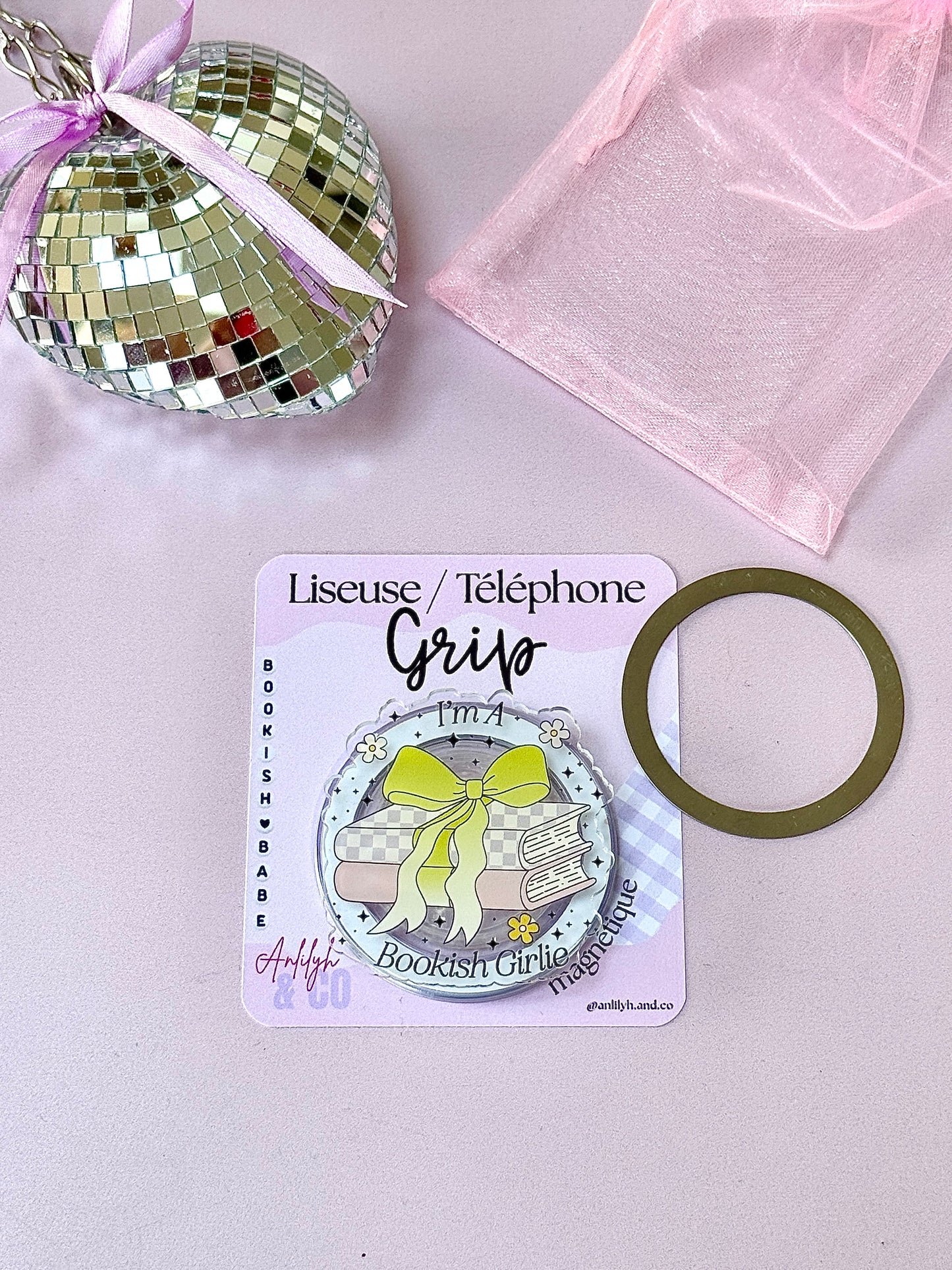 Grip Liseuse / Téléphone - Bookish Girlie