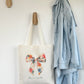 Tote-bag Tissus Recyclé - Cute Bow - Personnalisable