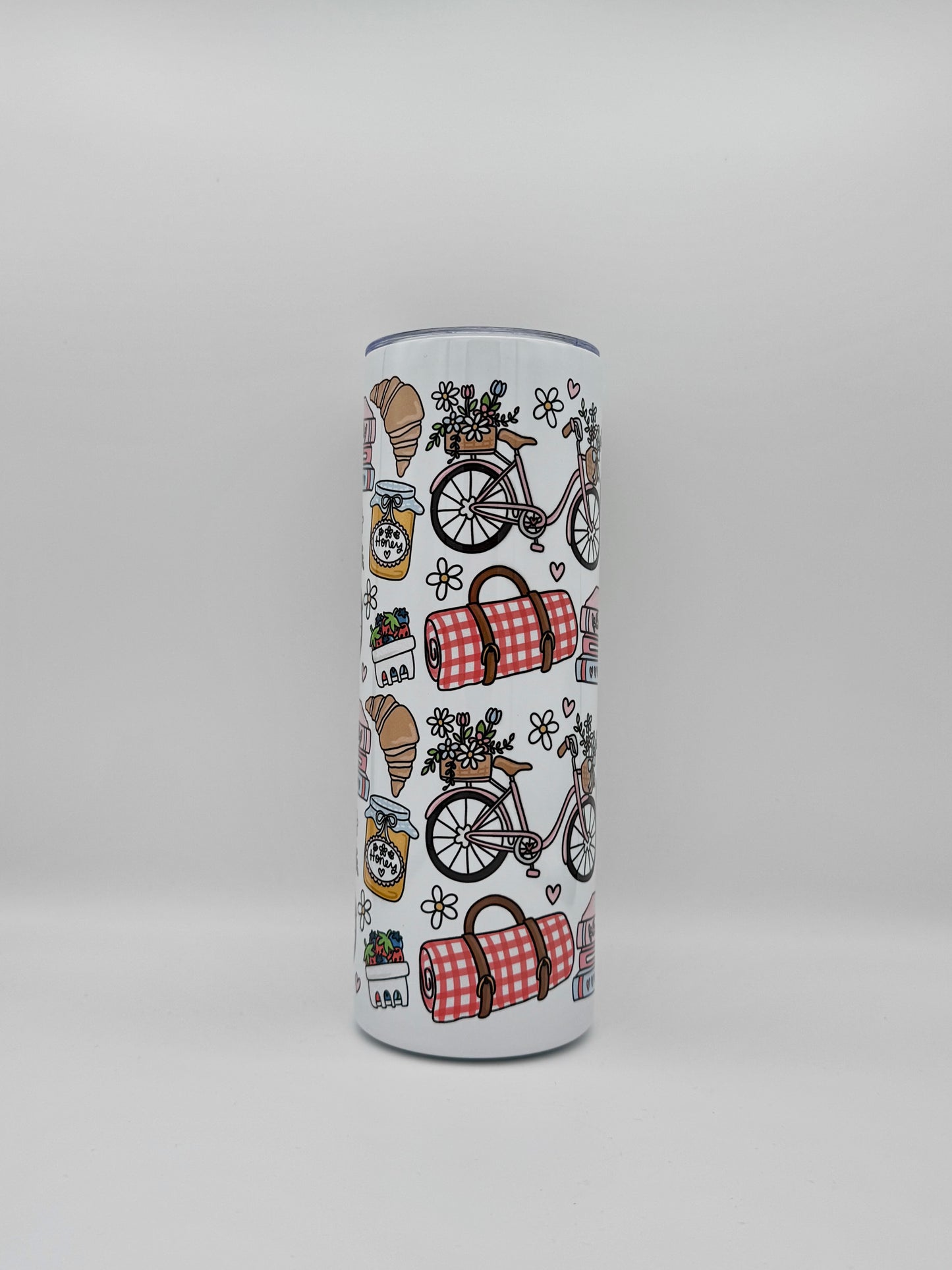 Mug Isotherme 591ml avec Couvercle et Paille - RDV pour un Pique-Nique