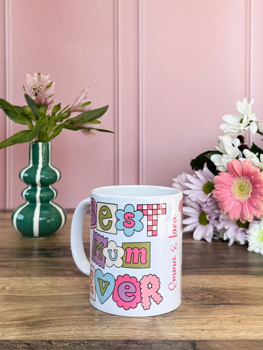 Tasse Céramique 330 ml - Best Mom Ever - Personnalisable