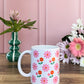 Tasse Céramique 330 ml - Pink Orange Flowers