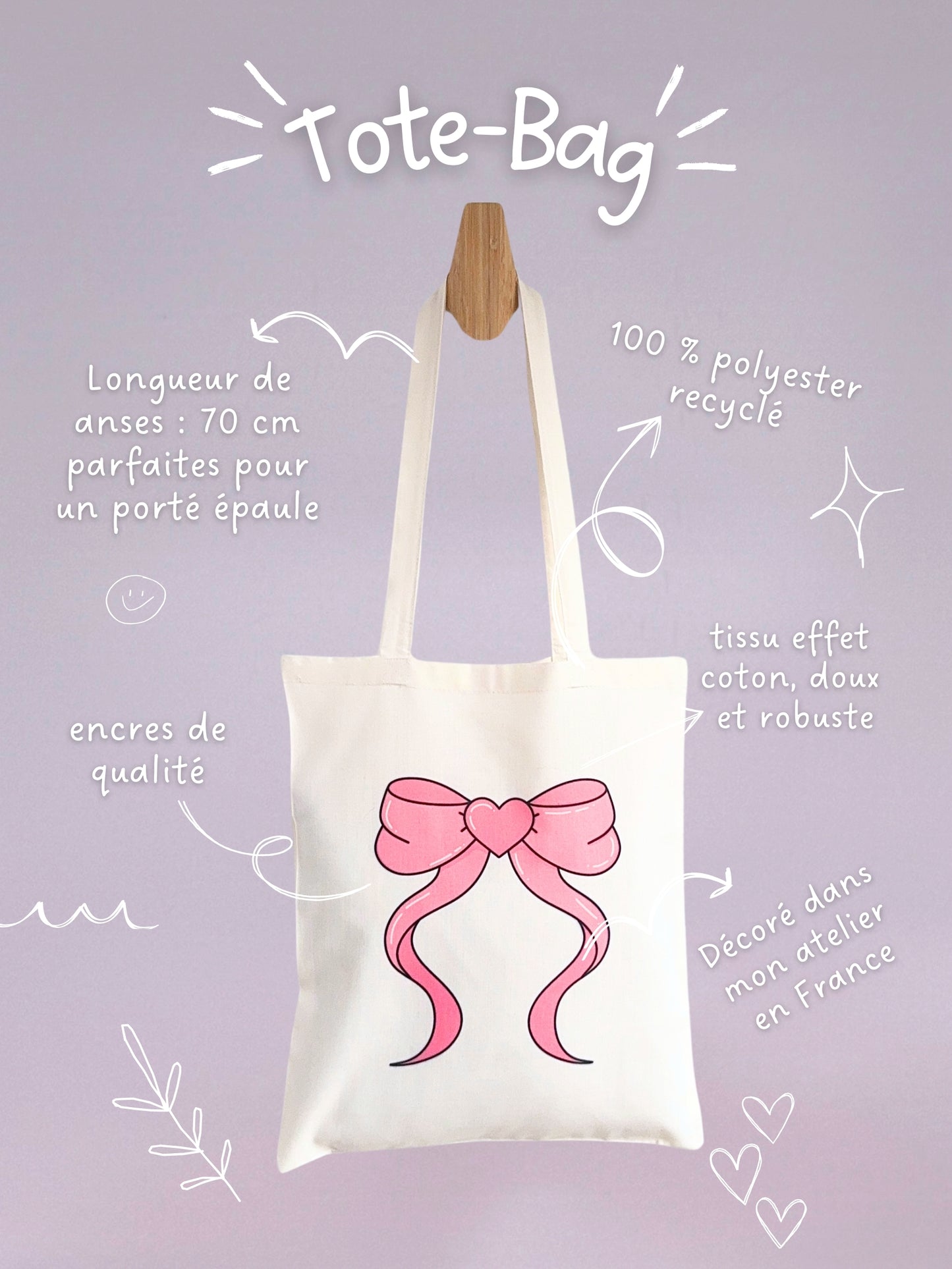 Tote-bag Tissus Recyclé - Bow