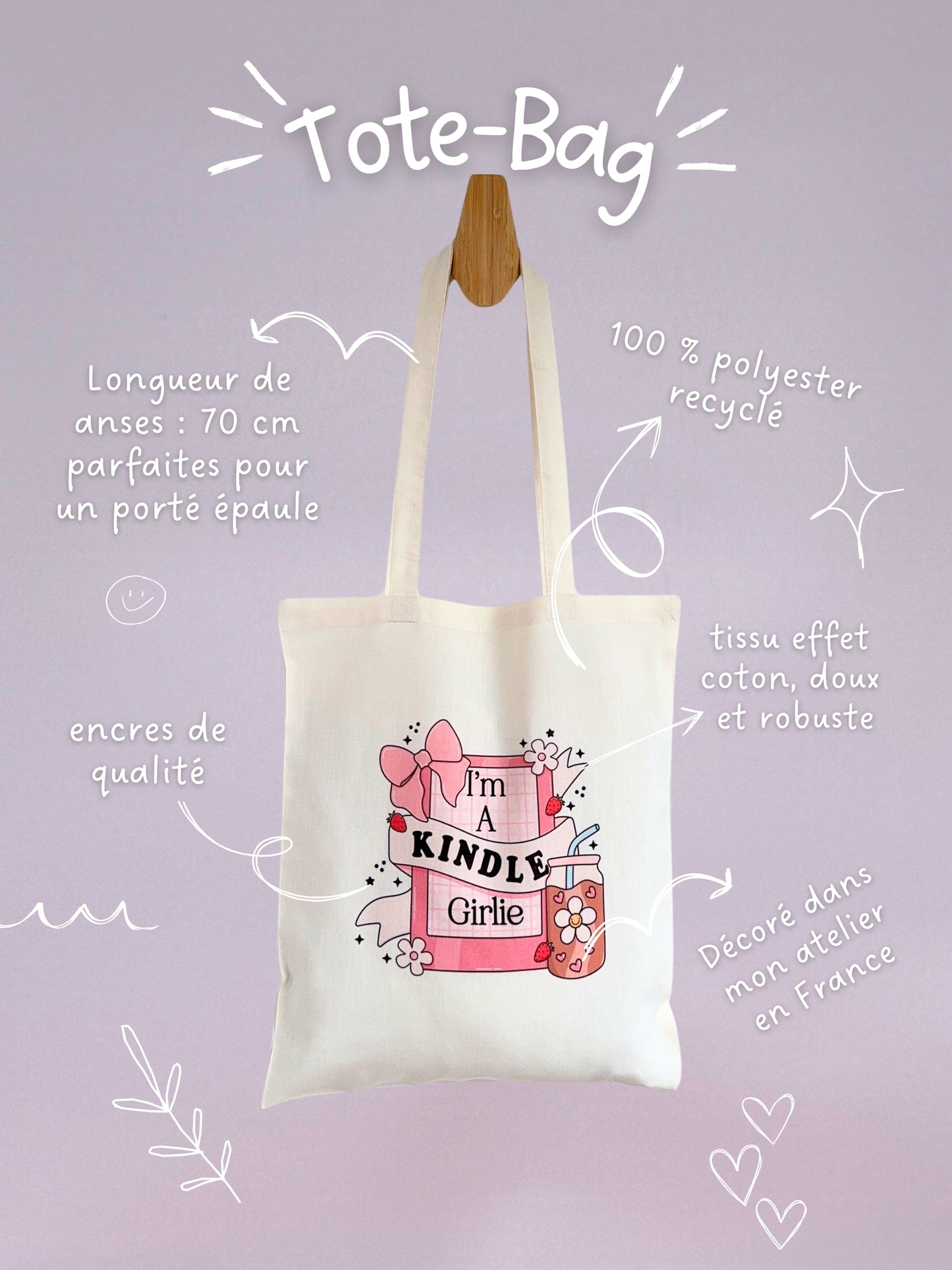 Tote-bag Tissus Recyclé - Kindle Girlie